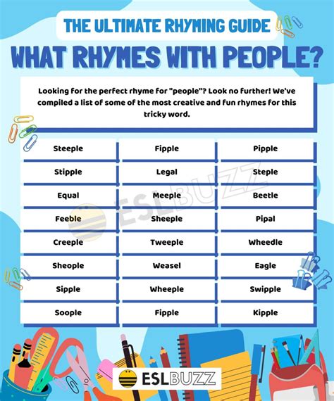 things that rhyme with people.